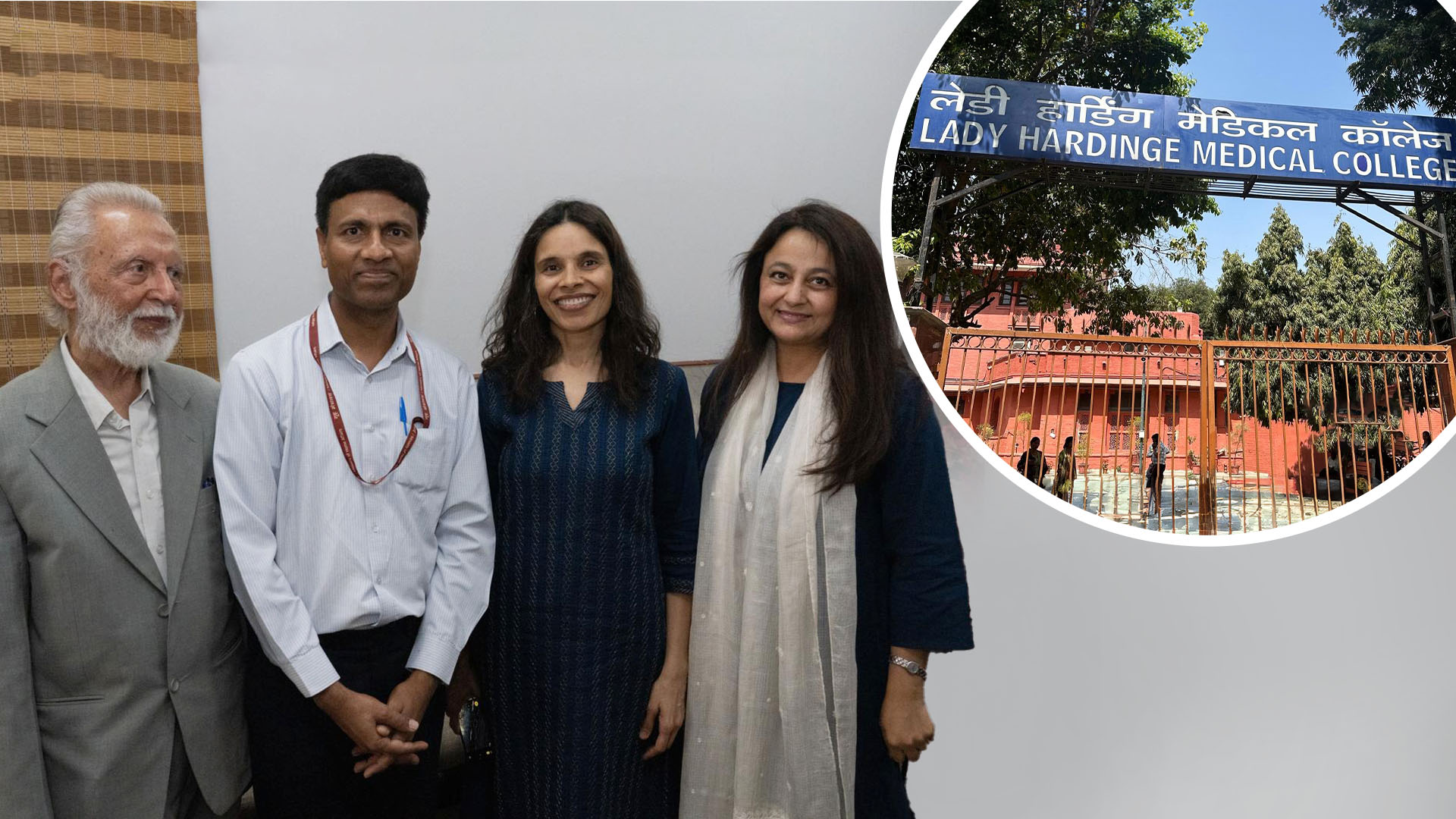 Dr. Srinivas, Director AIIMS Delhi (second from left), is plant-based.