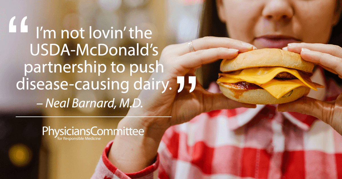 Doctors Not Lovin Usda Mcdonald S Partnership To Push Disease Causing Dairy