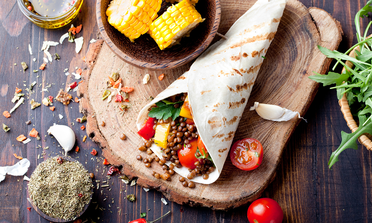 vegan-lentil-wrap