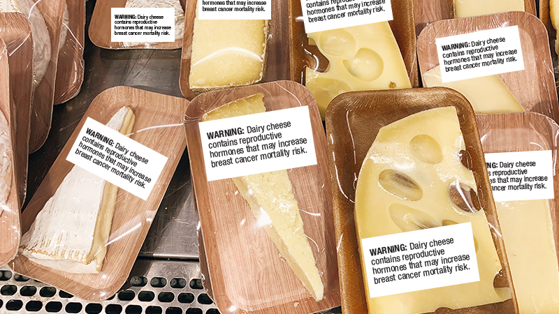 Doctors Petition FDA to Require Breast Cancer Warning Label on Cheese