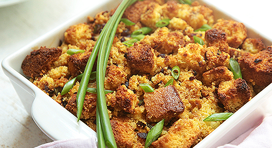 Homemade Vegan Style Cornbread Dressing