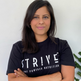Arthi Deiva, Founder at STRIVE Plant Powered Nutrition