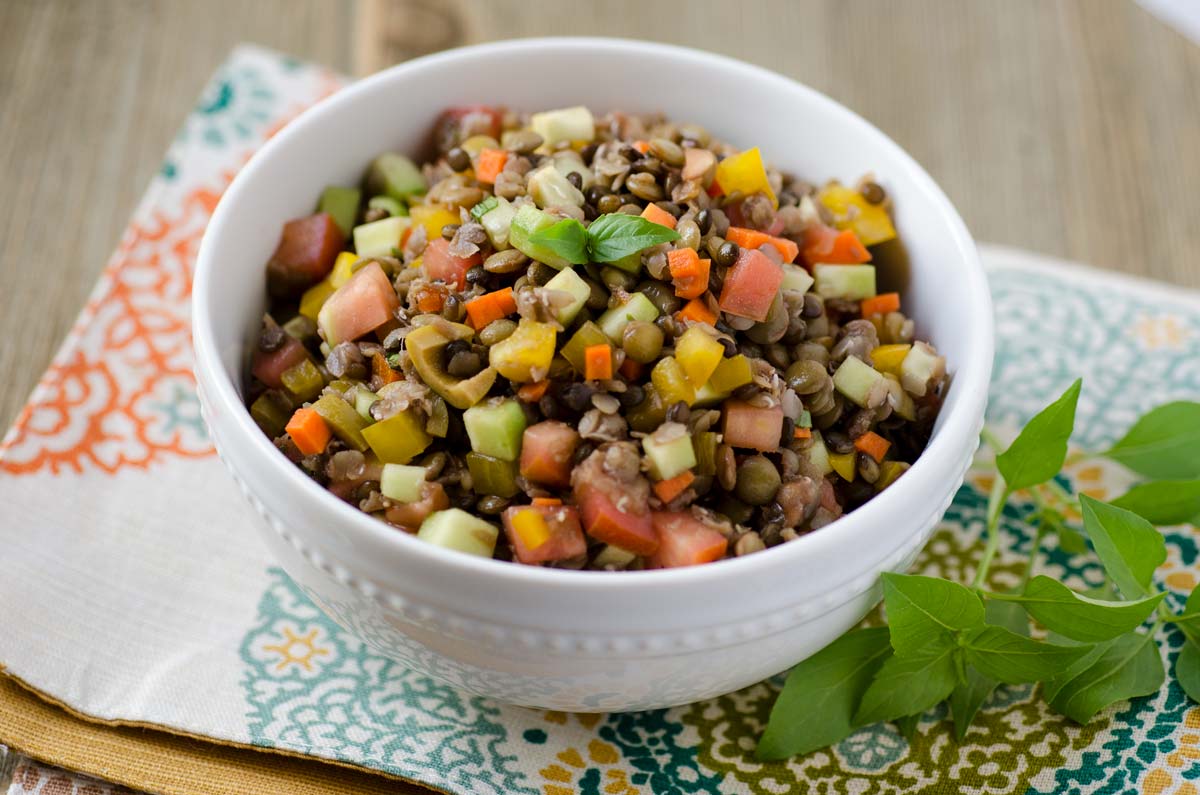 Lentil Cucumber Salad