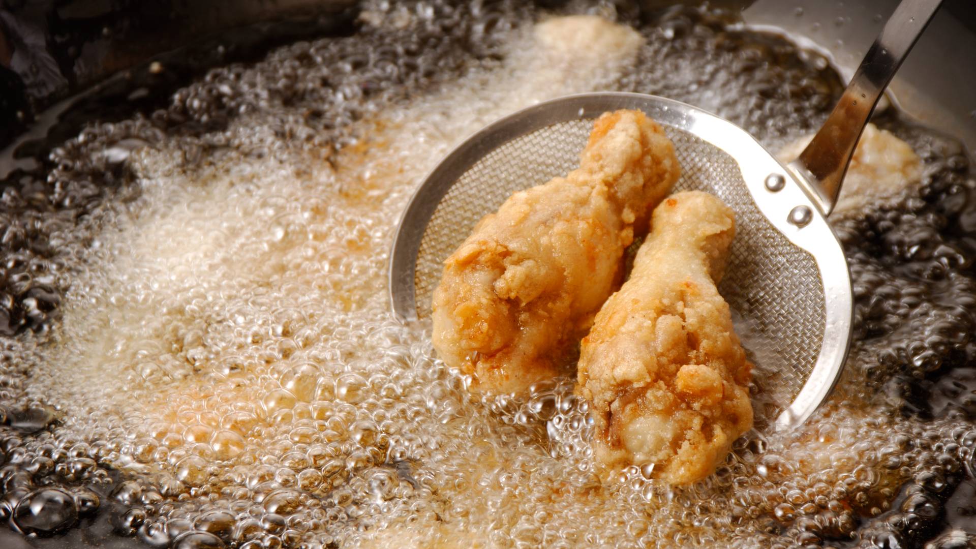 oil fried chicken