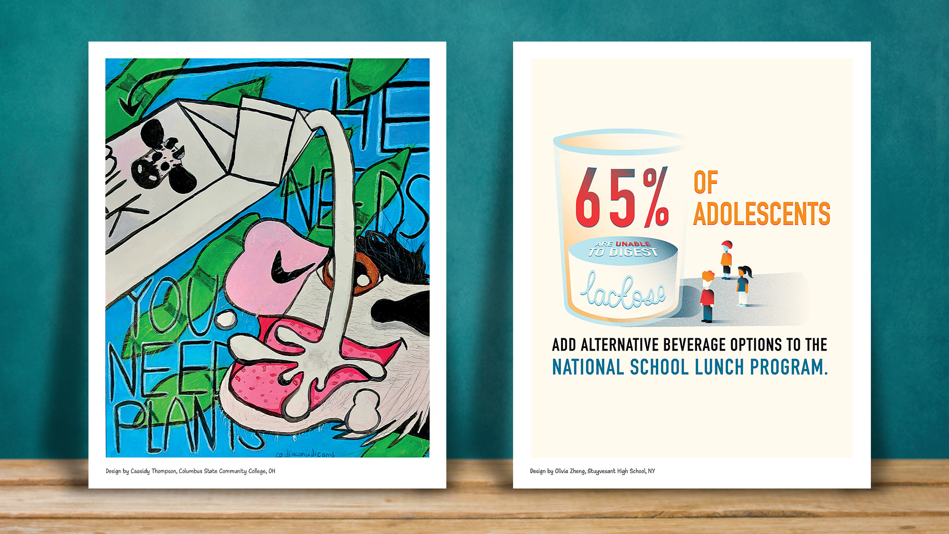 PCRM Truth or Dairy School Lunch Posters