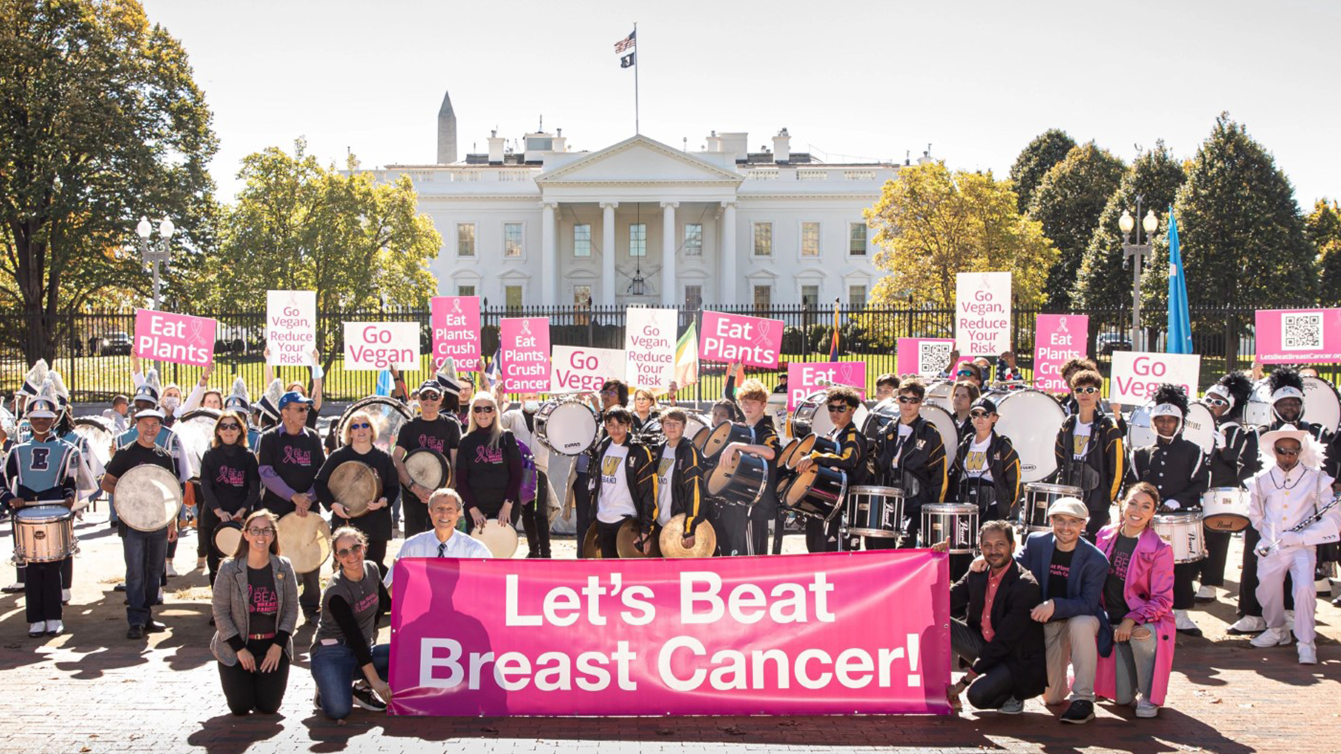 Let's Beat Breast Cancer White House Drum Rally