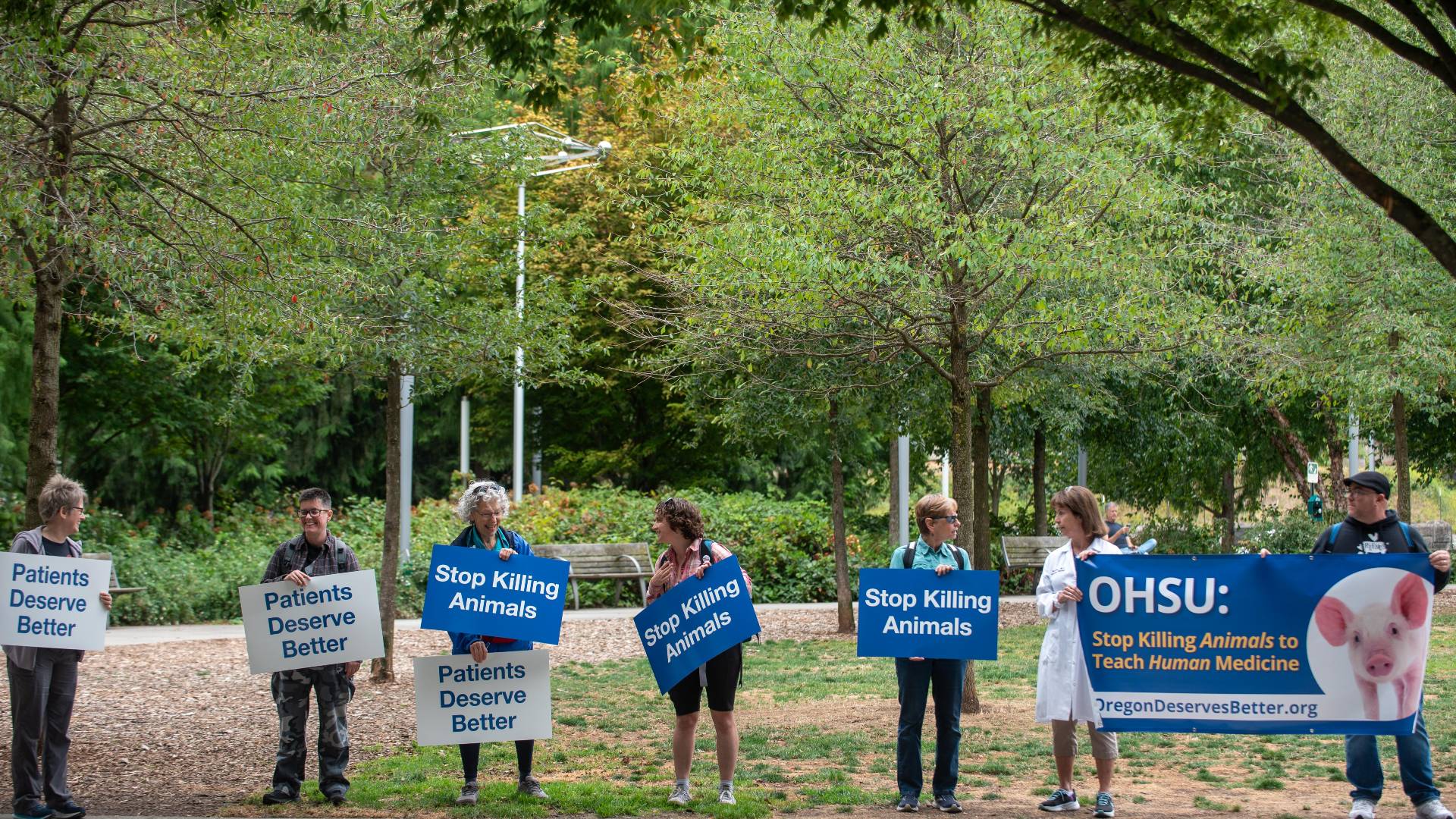 Doctors Protest OHSU, Urge Animal-Free Medical Training