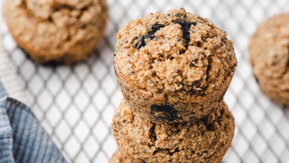 Blueberry Banana and Oat Muffins