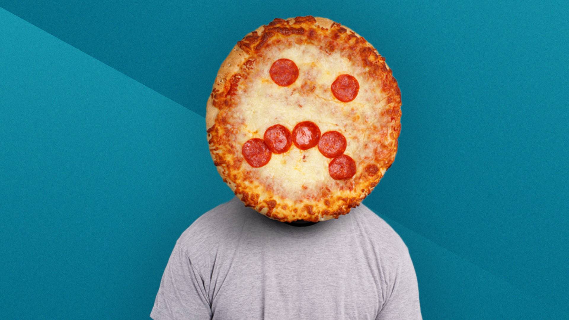sad pizza face