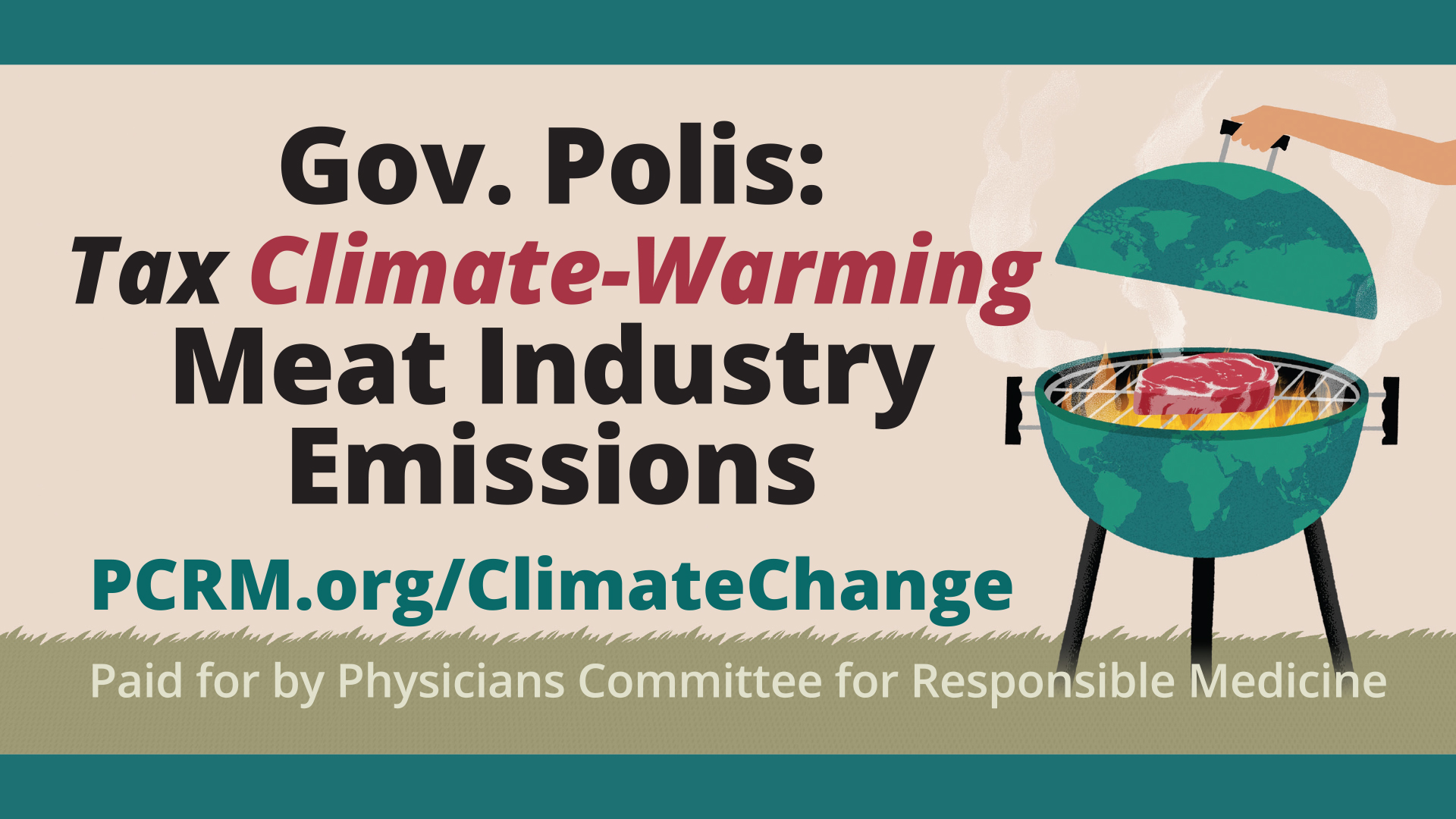 ‘Gov. Polis: Tax Climate-Warming Meat Industry Emissions,’ Urge Colorado Billboards Near U.S Headquarters of Global Meat Company JBS