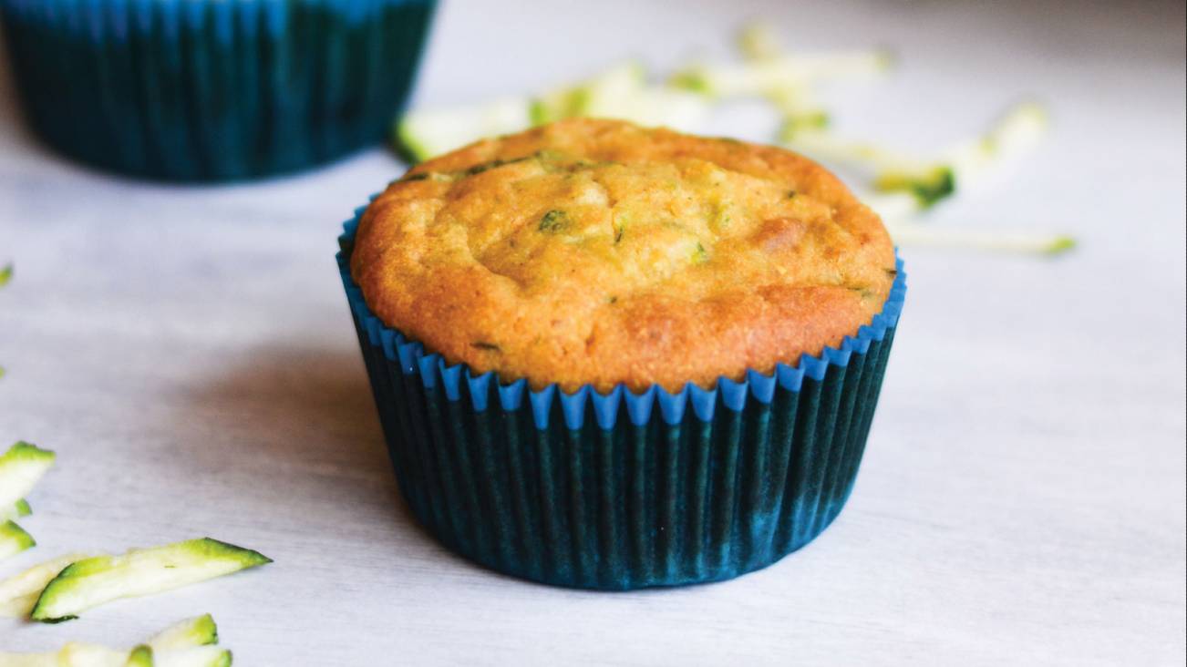 Zucchini Cornbread Muffins