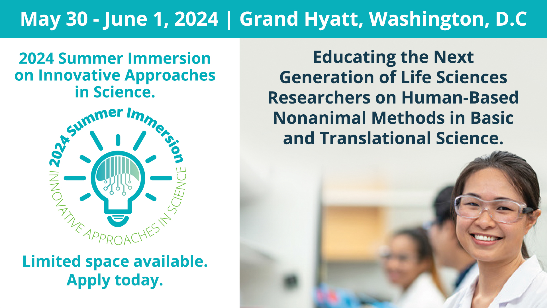  2024 Summer Immersion on Innovative Approaches in Science