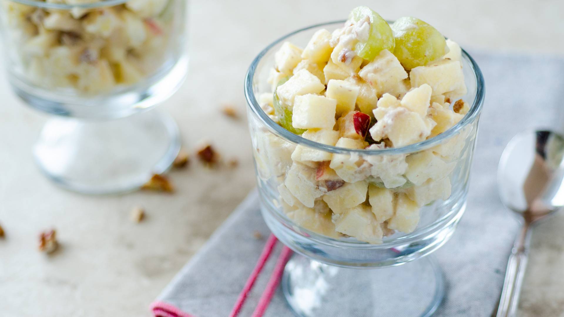 ensalada navideña de manzana