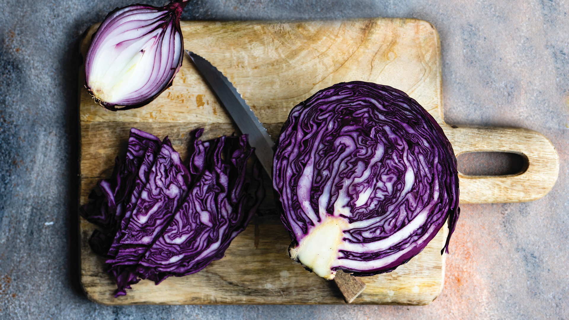 Pickled Red Onion and Cabbage