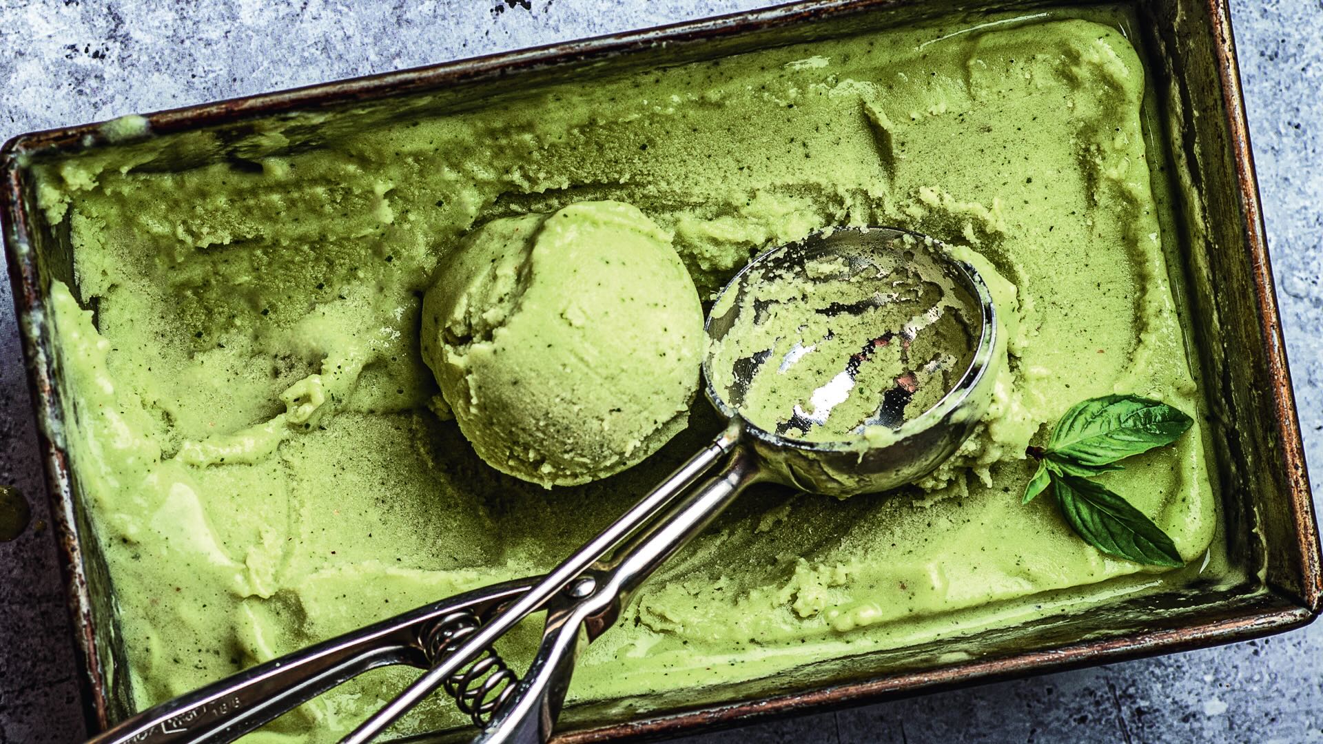 Pineapple Basil Sorbet