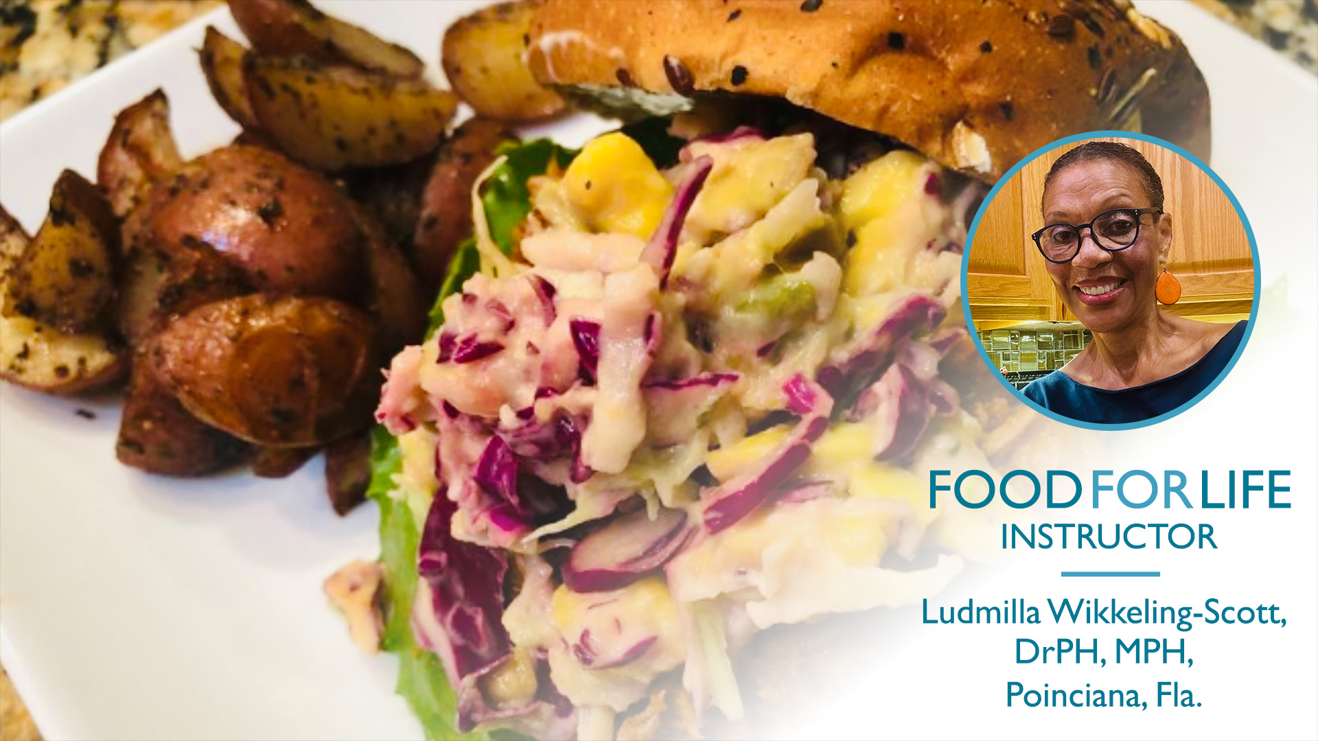 BBQ Jackfruit Burgers with Roasted Potatoes