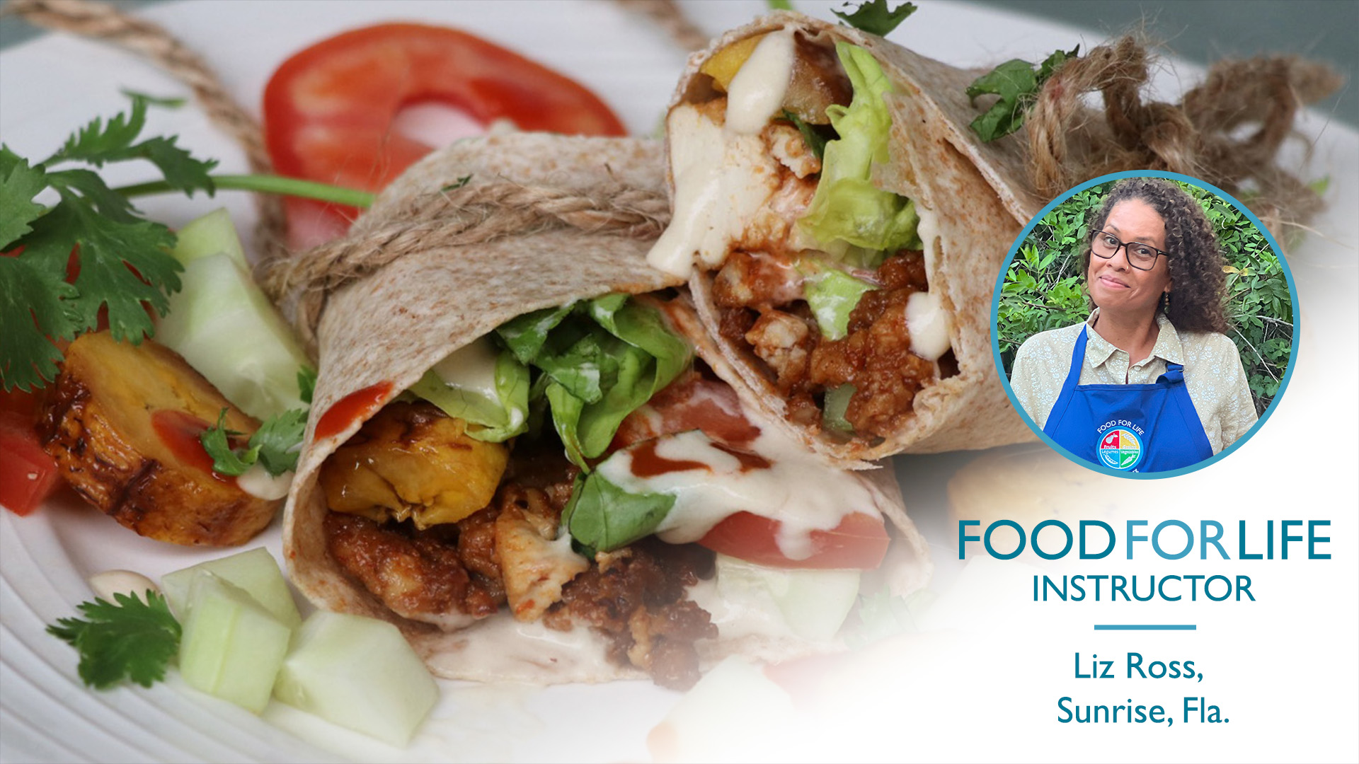 Barbecue Tofu Plantain Wrap With Cashew-Potato Dressing