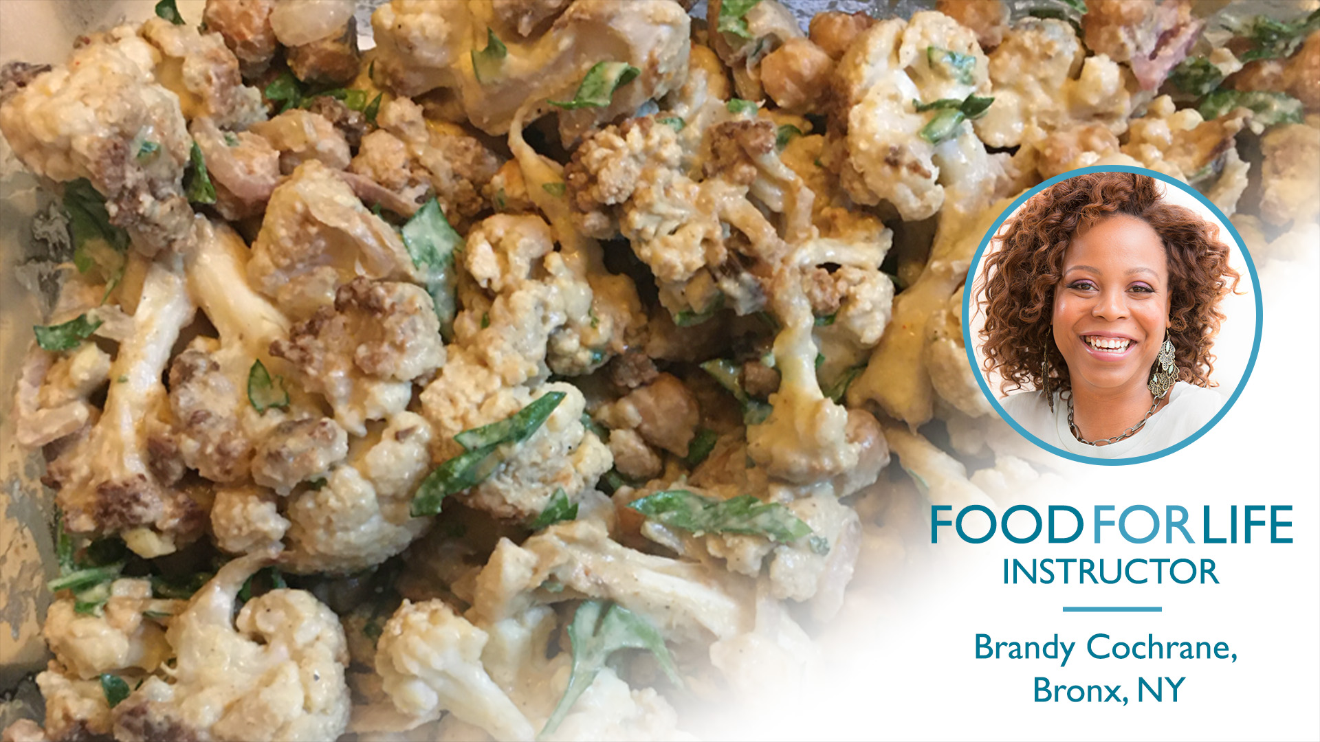 Roasted Cauliflower and Chickpea Salad