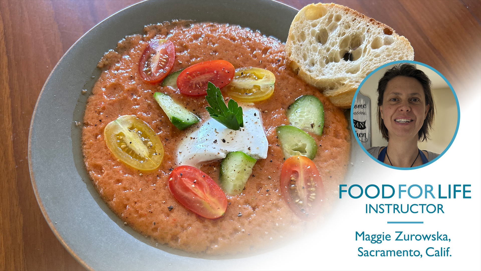 Summer Gazpacho With Mushroom and Onion Tapas