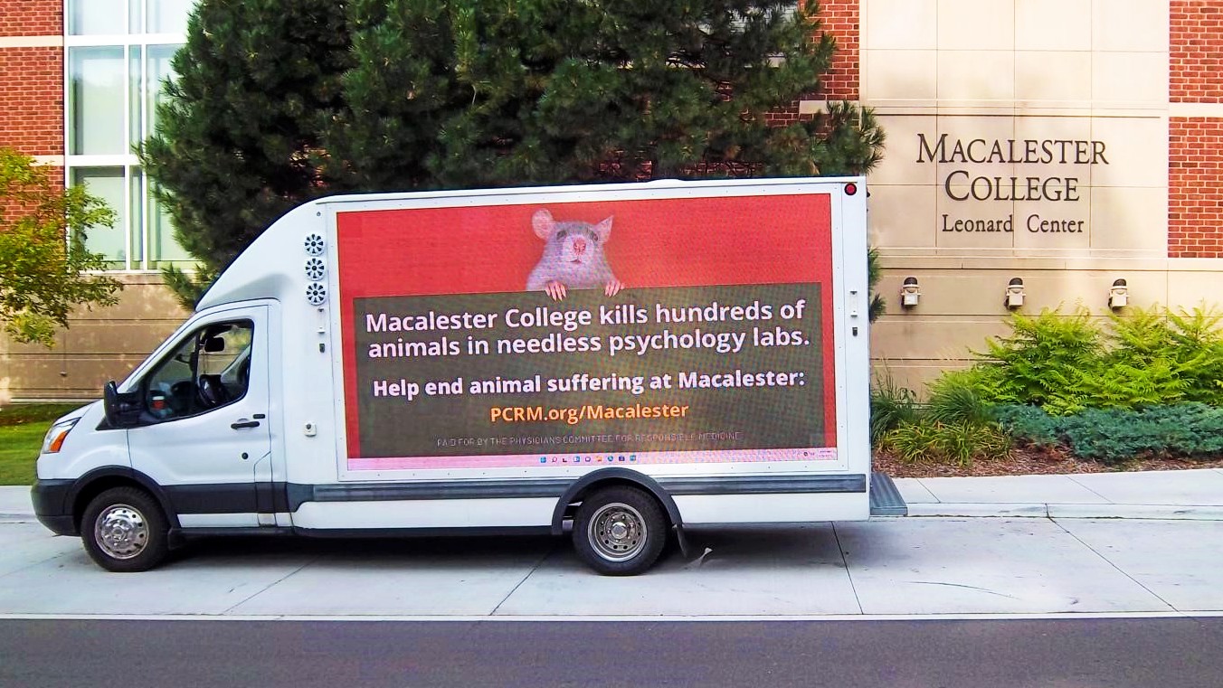Macalester mobile billboard