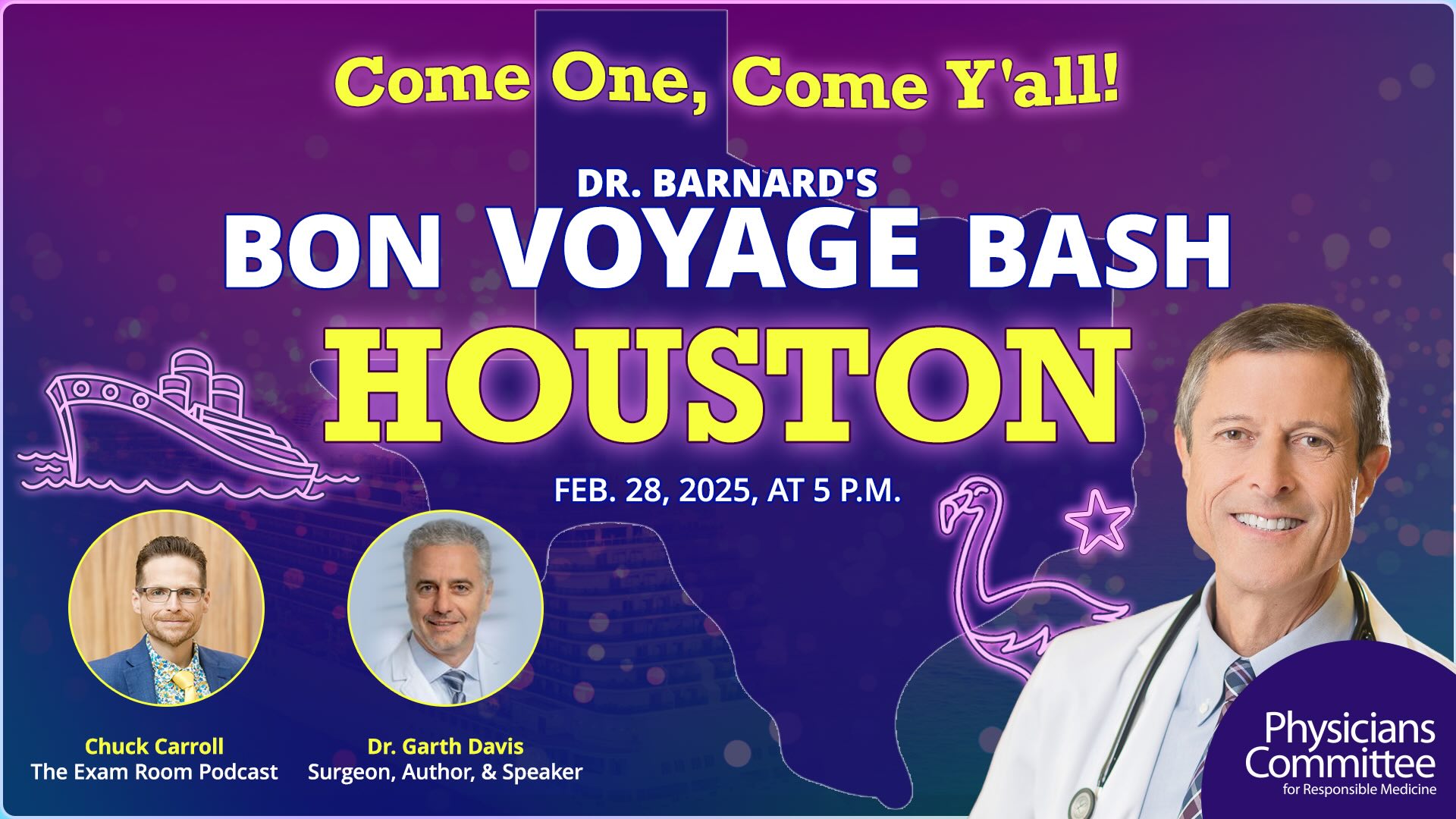 Dr. Barnard’s Bon Voyage Bash: Houston!