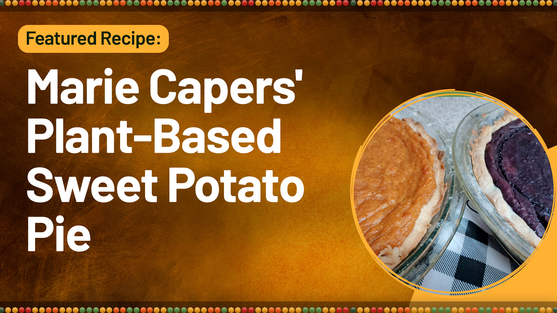 plant-based sweet potato pie