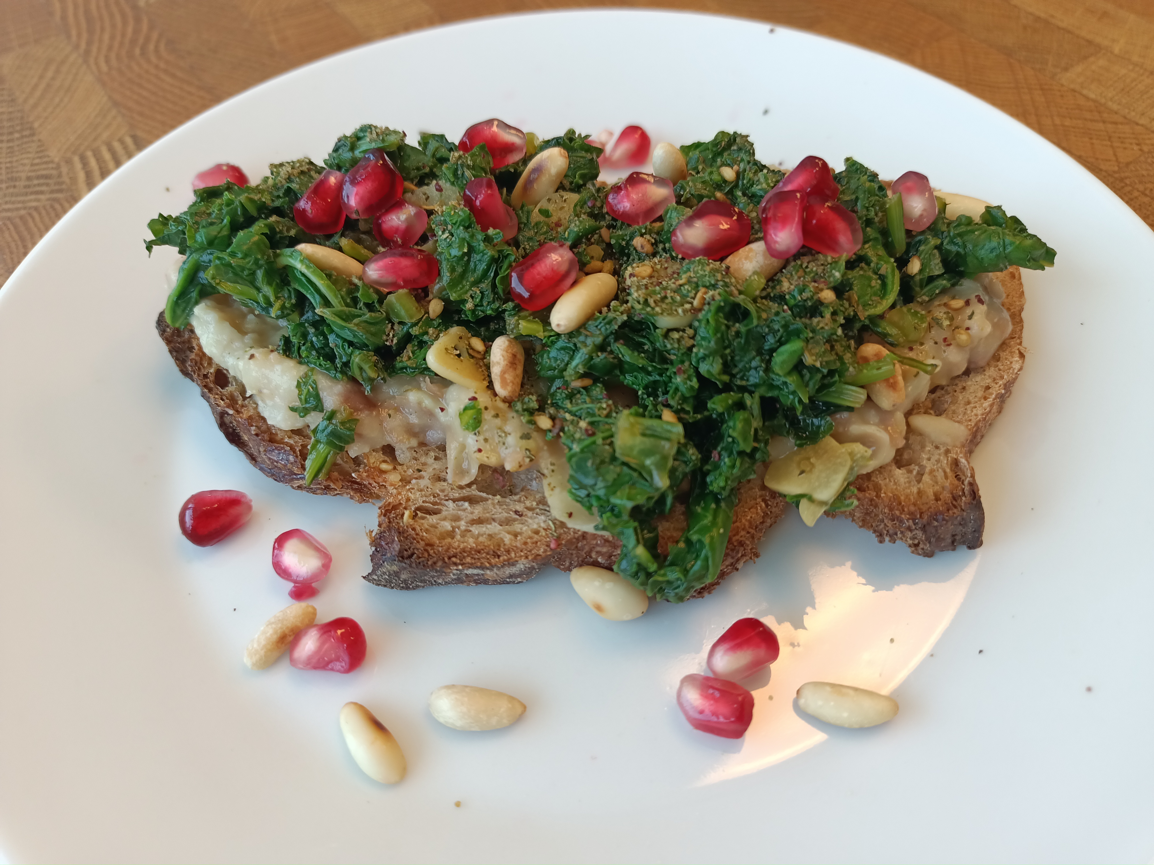 Beans and Greens Toast