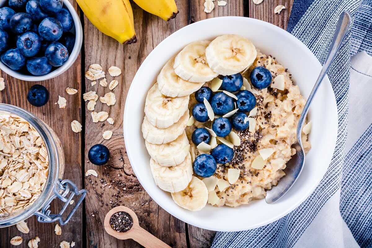 blueberries and oatmeal