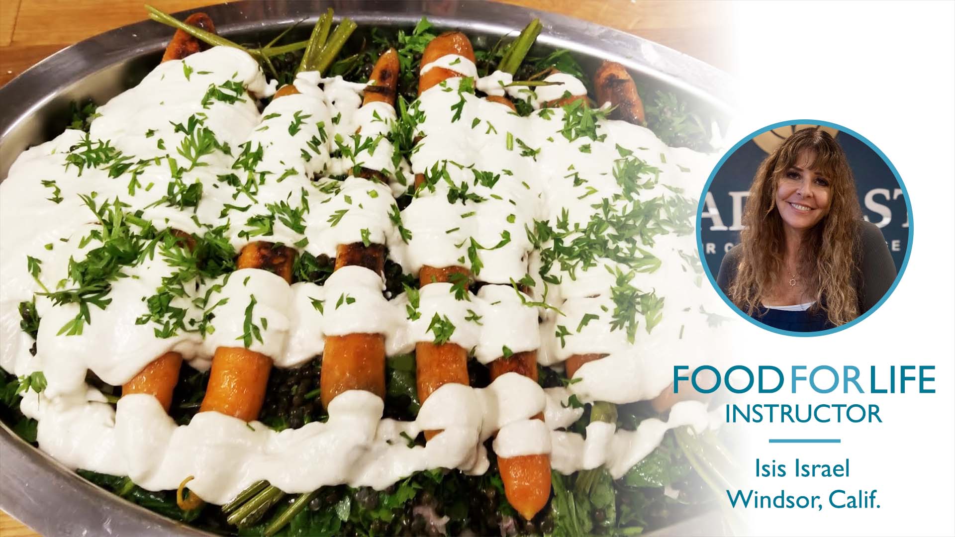 Carrots With Lentils and Horseradish Cashew Sauce