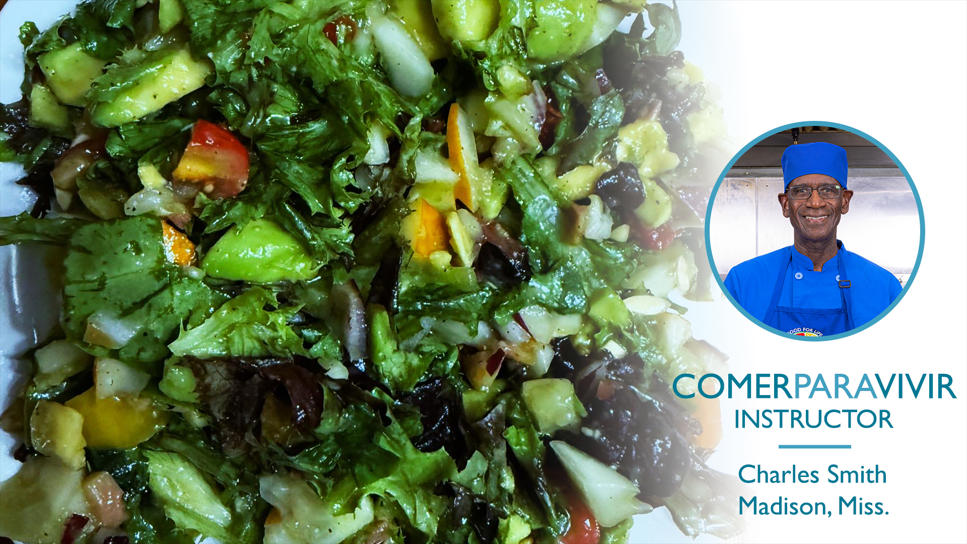 Ensalada de Brócoli, Pepino, Aceitunas y Hojas Verdes Receta cortesía de Charles Smith