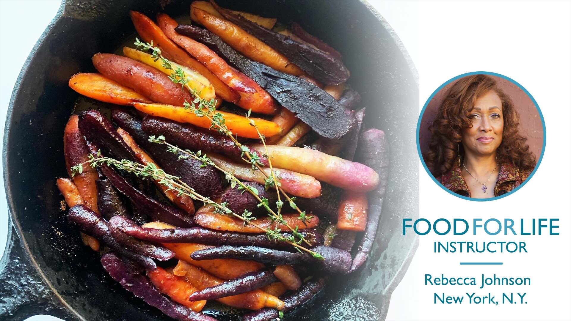 Roasted Rainbow Carrots With Tahini, Thyme, and Black Pepper