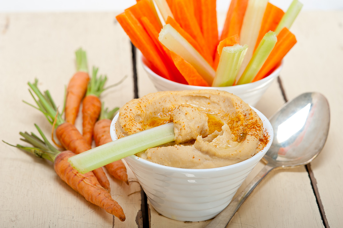 3. Hummus and Celery