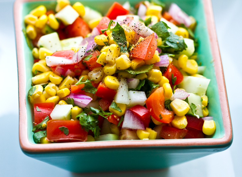 Ensalada de maíz a la mexicana