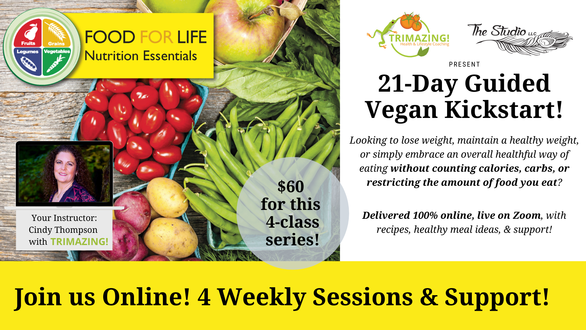 21-Day Guided Vegan Kickstart with Trimazing!