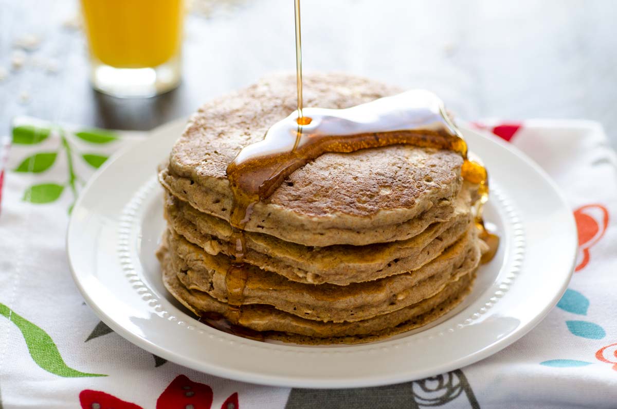 Panqueques de avena y naranja