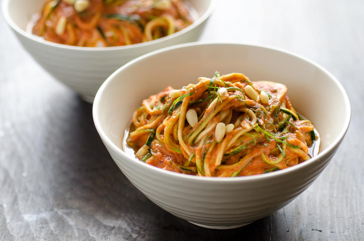 Zucchini Noodles With Sun-Dried Tomato Sauce