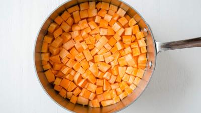 sweet potato hash prep