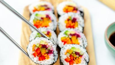 Rainbow Sushi and Hoisin