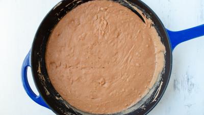 making the refried beans