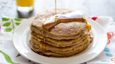 Panqueques de avena y naranja