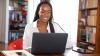 woman teleworking